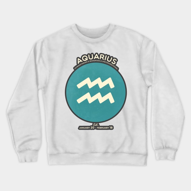 Aquarius Crewneck Sweatshirt by ckaya